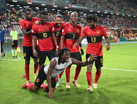 Wachezaji wa timu ya taifa ya Angola katika michuano ya AFCON